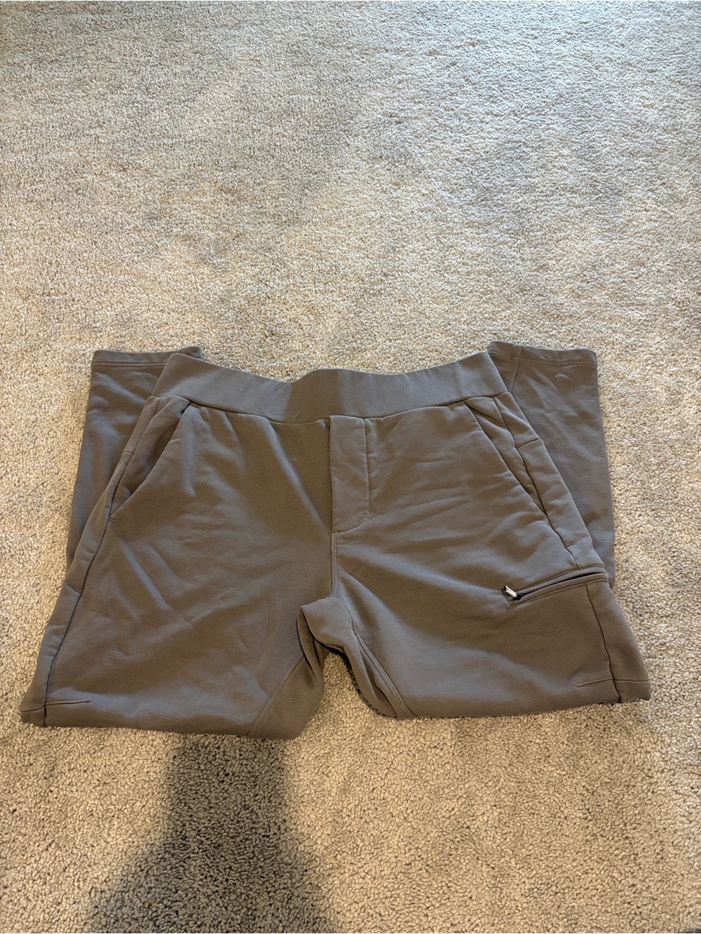 Fabletics Courtside Pants in taupe grey Large NWT